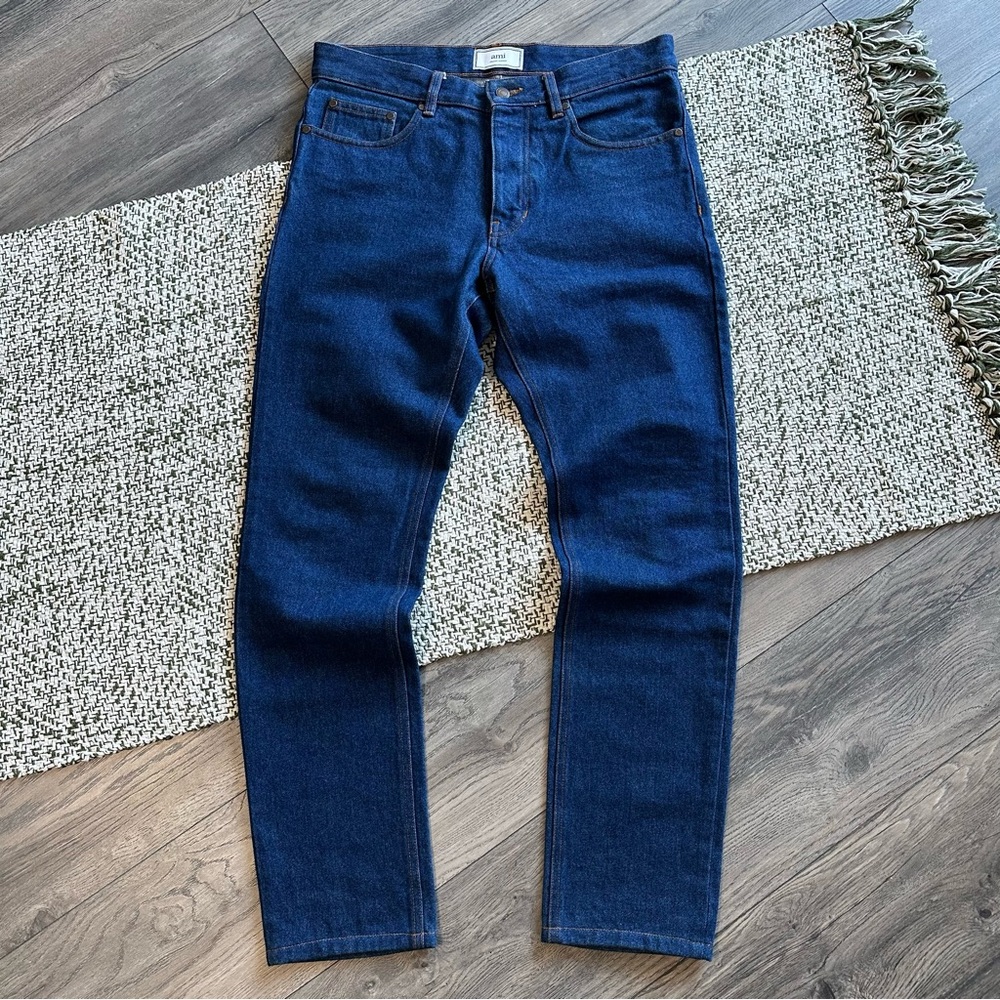 AMI PARIS Alexandre Mattiussi 408 Indigo Rince Jeans